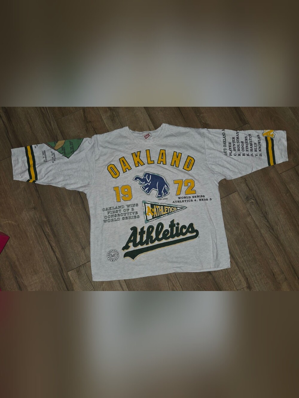 Vintage Long gone Oakland A's XL 1960s -70s world champion extremely rare shirt